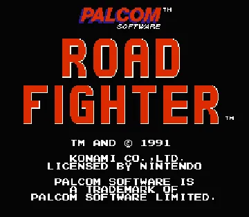 Road Fighter (Europe) screen shot title